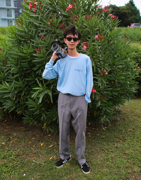 H grey sparrow trousers