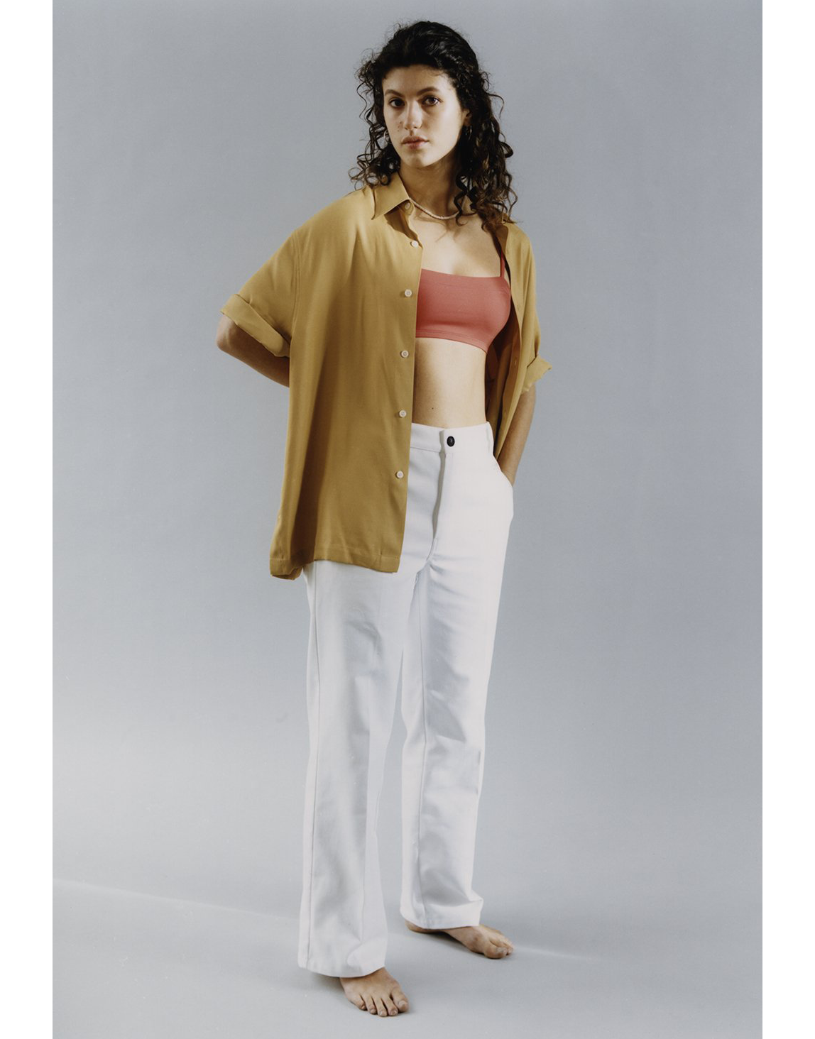 Shirt SS "Rayon" - Gold