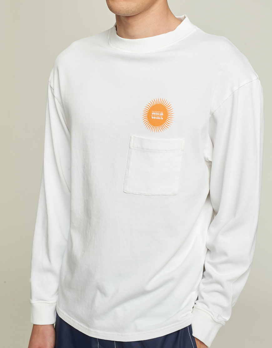 T-Shirt LS "Sunshine" - White
