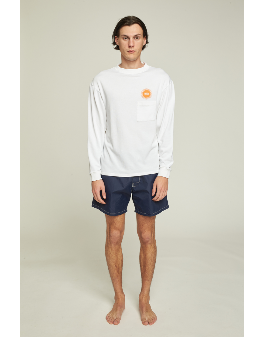 T-Shirt LS "Sunshine" - White
