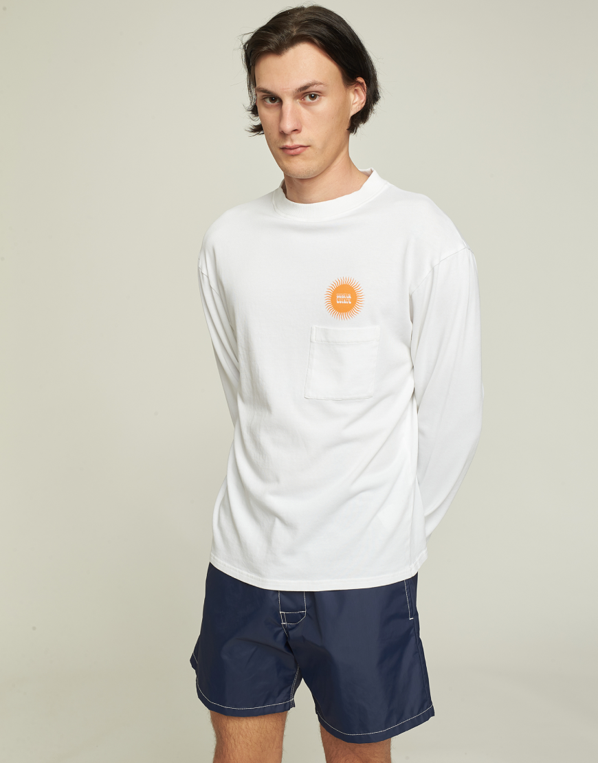 T-Shirt LS "Sunshine" - White