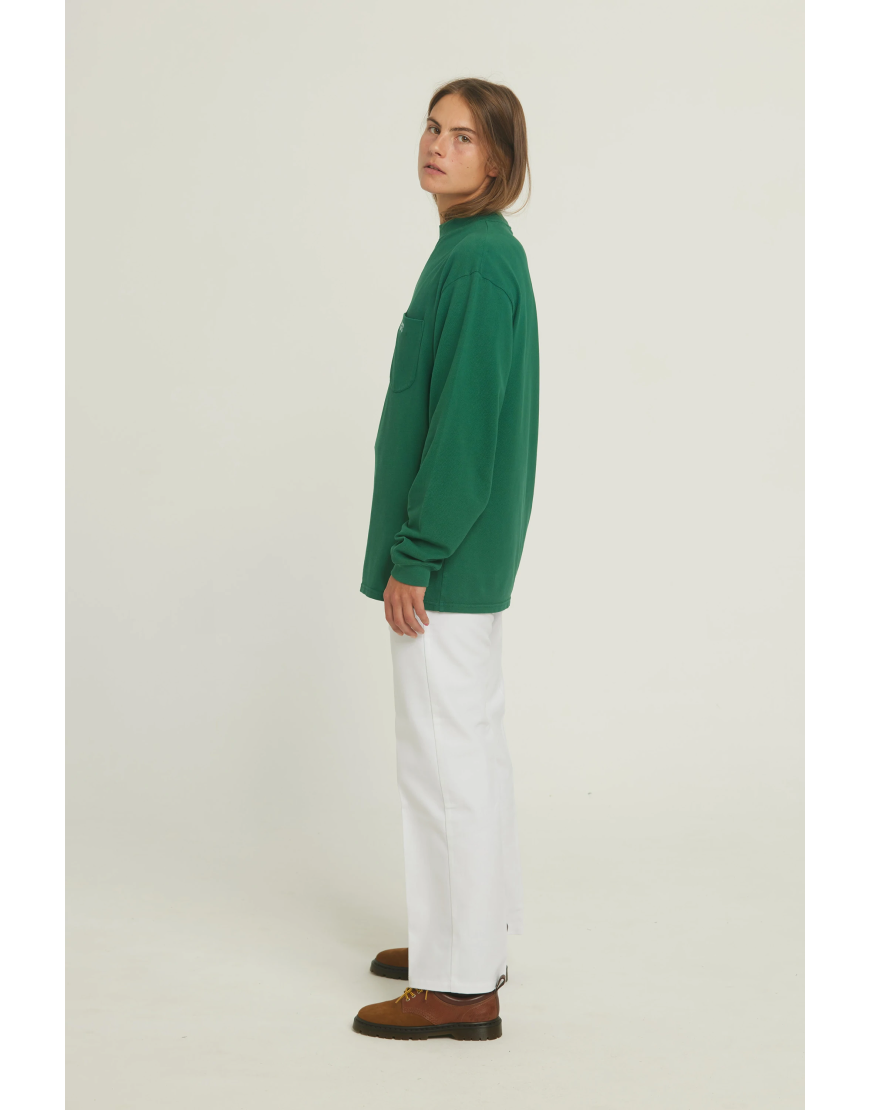 T-Shirt long sleeves "Lennox" - Green/Blue