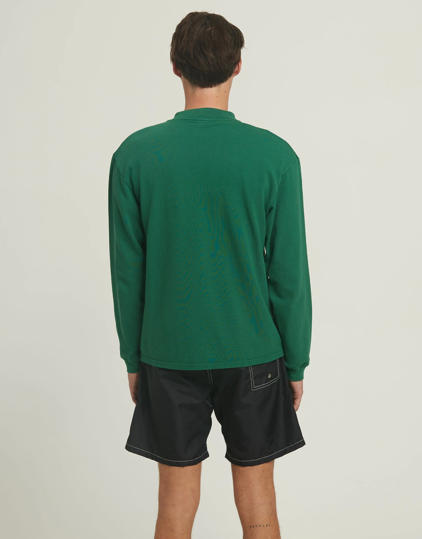 T-Shirt long sleeves "Lennox" - Green/Blue
