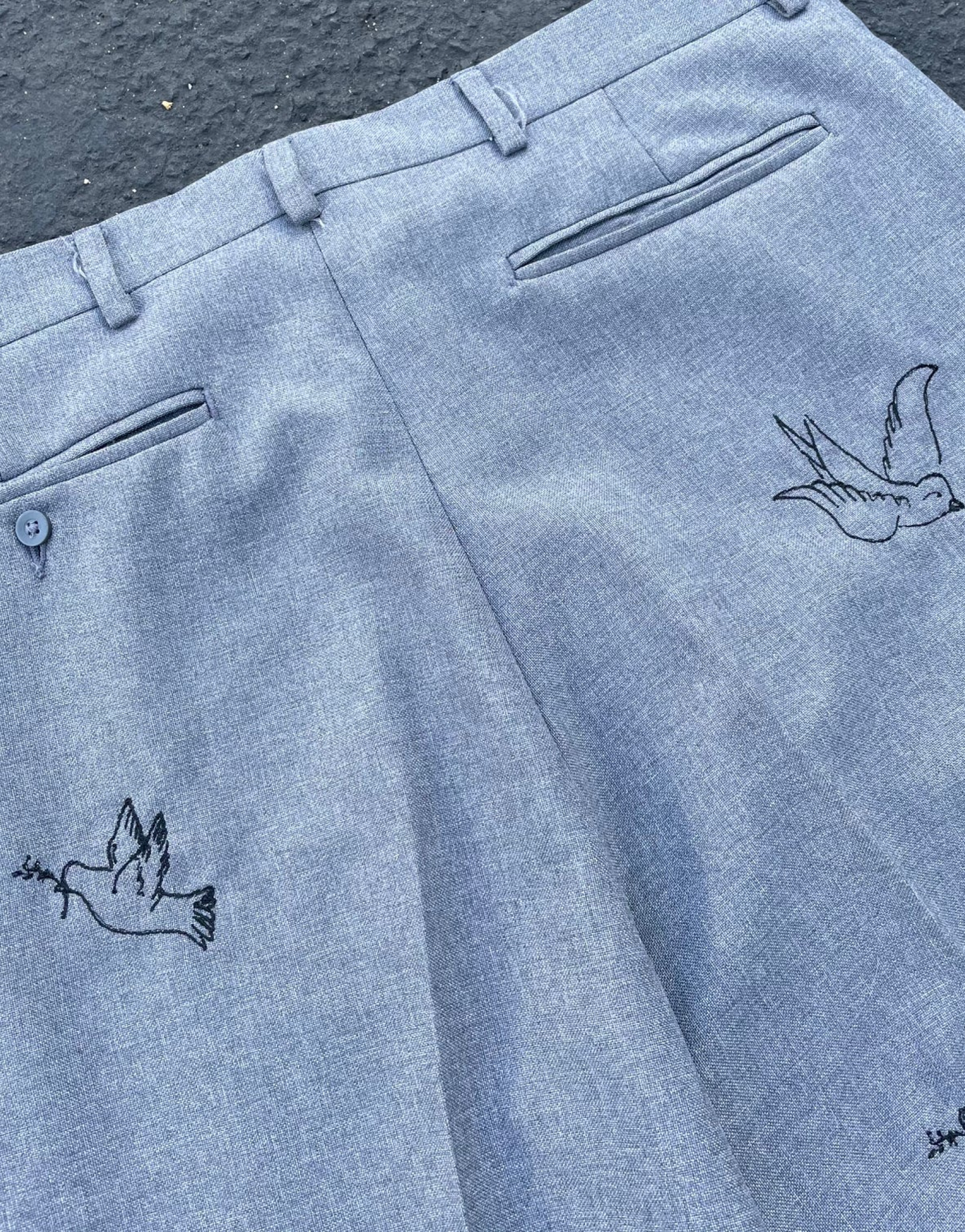 H grey sparrow trousers